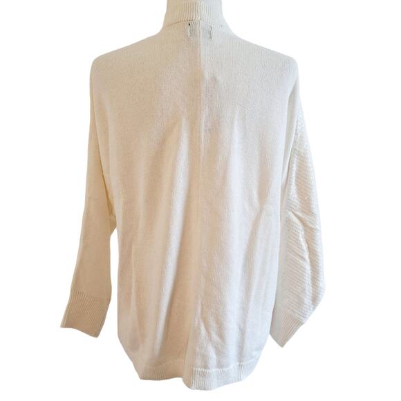 JM Collection Open Front Sequin Knit Cardigan - Picture 7 of 9